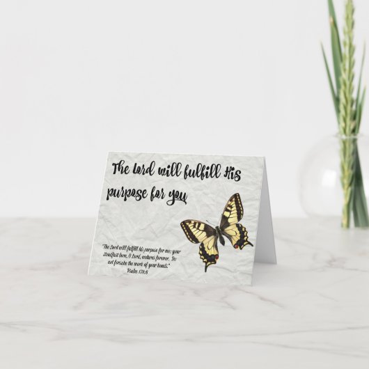 Purpose蝶卒業カード主の カード (正面)