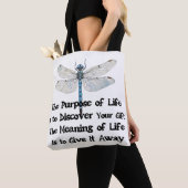 Purpose of life quote talent mission dragonfly bug トートバッグ (クローズアップ)