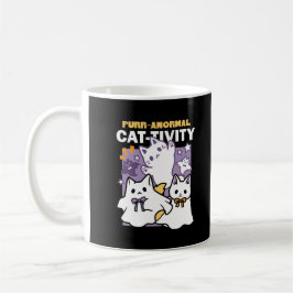 Purr-anormal Cat-tivity – ハロウィーンキャットデザイン コーヒーマグカップ