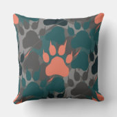 Purr-fecently Cozy：猫パーソナライズされたの写真 クッション (裏面)