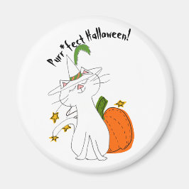 Purr*fectキャットパンプキンハロウィーン マグネット