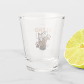 Purr-fectブレンド：キャット&コーヒー用のコーヒーデザイン ショットグラス (裏面)