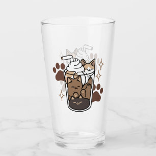 Purr-fectブレンド:キャット&コーヒー用のコーヒーデザイン タンブラーグラス