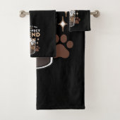 Purr-fectブレンド:キャット&コーヒー用のコーヒーデザイン バスタオルセット (インサイチュ)