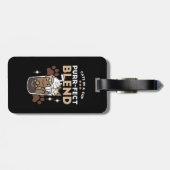 Purr-fectブレンド:キャット&コーヒー用のコーヒーデザイン ラゲッジタグ (裏面横)