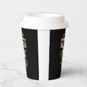 Purr-fectブレンド:キャット&コーヒー用のコーヒーデザイン 紙コップ (右)