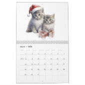 Purr-fect Christmas: 2026 Cat Calendar カレンダー (3月 2026)