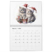 Purr-fect Christmas: 2026 Cat Calendar カレンダー (2月 2026)