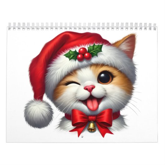 Purr-fect Christmas: 2026 Cat Calendar カレンダー (カバー)