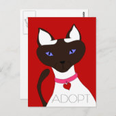 Purr-fect Moira ADOPTはがき ポストカード (正面/裏面)