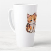“Purr-fect Pair” “Double the Whiskers, Double the  カフェラテマグ (左アングル)