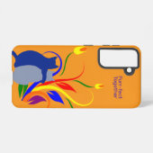 Purr-fect Together Cats Galaxy Case – Orange Samsung Galaxyケース (裏面横)