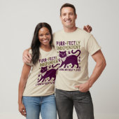 Purr-fectly Independent Cat Lover's Tシャツ (ユニセックス)