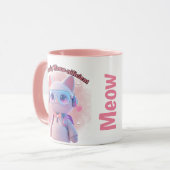 Purr-fectly Meow-nificient Cat Mug マグカップ (正面左)