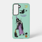 Purr-fectly Wicked Witch Cat Galaxy Case Samsung Galaxyケース (裏面)