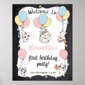 Purr-fecutly One: Catテーマ1歳の誕生日パーティー ポスター (正面)