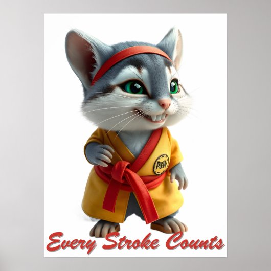 Purr‑fessional Painter ポスター (正面)