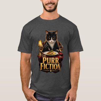 Purr Fiction Cat Comedy Tシャツ