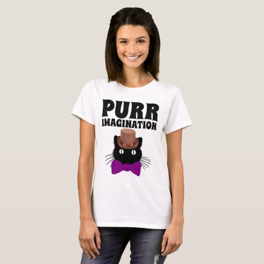 PURR IMAGINATION CAT Tシャツ (正面フル)