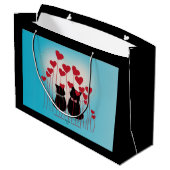 Purr Love -抱き枕 – バルーンフィールド ラージペーパーバッグ (裏面アングル)