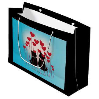 Purr Love -抱き枕 – バルーンフィールド ラージペーパーバッグ