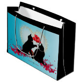 Purr Love - Cat Valentine Balloons -抱き枕 ラージペーパーバッグ (正面アングル)