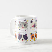 'Purr More, Hiss Less' Cat Mug – Perfect Gift コーヒーマグカップ (正面左)