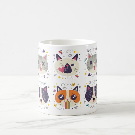 'Purr More, Hiss Less' Cat Mug – Perfect Gift コーヒーマグカップ (中央)