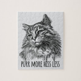 Purr More Hiss Less Pretty Kitty ジグソーパズル