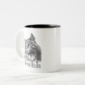 Purr More Hiss Less Pretty Kitty ツートーンマグカップ (正面左)