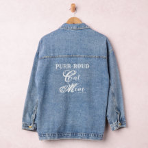 PURR-ROUD Cat Mom - Denim Jacket