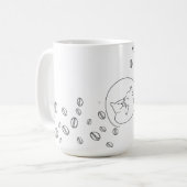 Purr & Sip Mug コーヒーマグカップ (正面左)