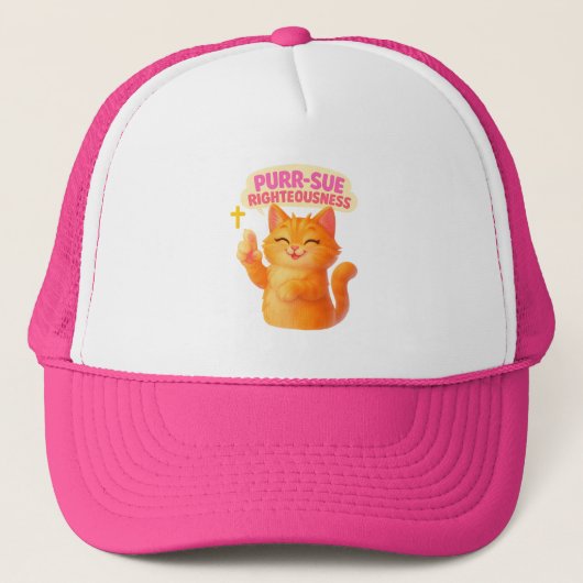 Purr-sue Righteousness - Christian キャップ (正面)