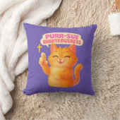 Purr-sue Righteousness - Christian クッション (ブランケット)