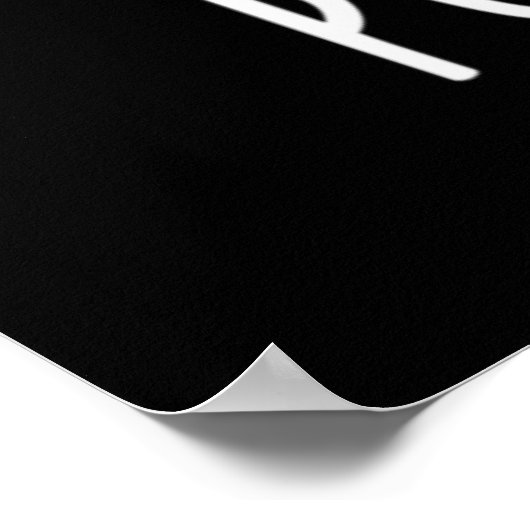 Purr-tao猫おもしろいポテトプンダークBG ポスター (角)