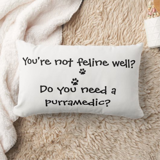 Purramedicおもしろいな猫の枕クッションを必要とします ランバークッション (ブランケット)