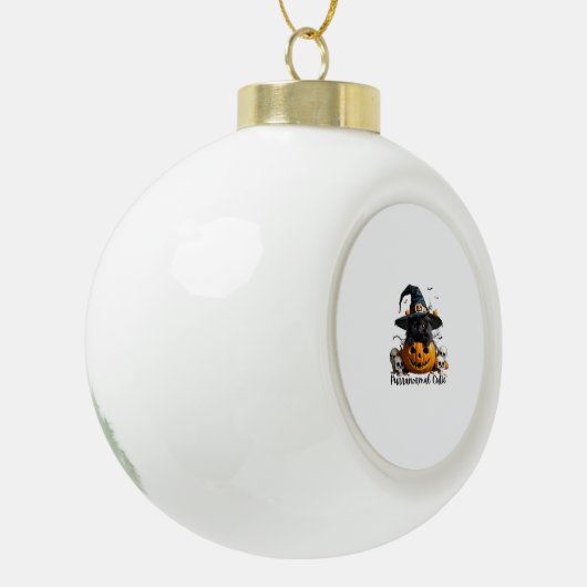 purranormalかわいこちゃんクラシックTシャツ セラミックボールオーナメント (左)