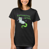 Purranormal Activity Halloween Cat Tシャツ (正面)