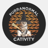 Purranormal Cativity ラウンドシール (正面)