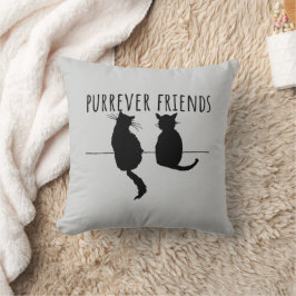 Purrever Friends Cute Cat Best Friends クッション