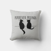 Purrever Friends Cute Cat Best Friends クッション (正面)