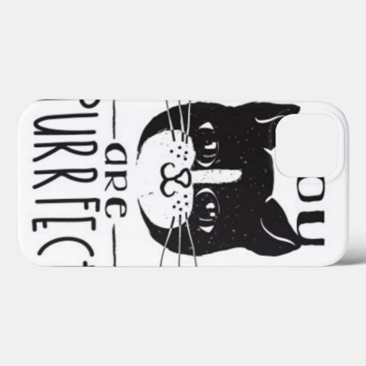 Purrfectです Case-Mate iPhoneケース (裏面 (横))