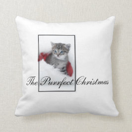 Purrfectのクリスマスのクッション クッション