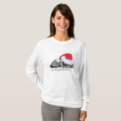 PurrfectのクリスマスのTシャツ Tシャツ (正面フル)