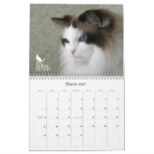 Purrfectの目! 2012年の猫のカレンダー カレンダー (3月 2027)