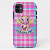 Purrfectキティ猫のプレイドiPhone 5カゼメテ Case-Mate iPhoneケース (裏面)
