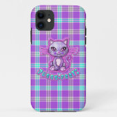 Purrfectキティ猫のプレイドiPhone 5カゼメテ Case-Mate iPhoneケース (裏面)