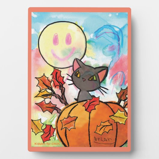 Purrfect Autumn - Kids Art for CHOC フォトプラーク (正面)