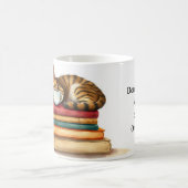 Purrfect Brew Cat Sleeping In Coffee Whimsical Mug コーヒーマグカップ (中央)