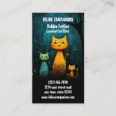 Purrfect Care – 猫のペットシッター 名刺 (正面)